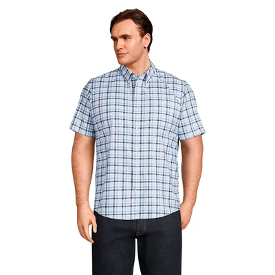 Lands' End Men's Short Sleeve Traditional Fit No Iron Sportshirt 4 Lands' End Men's Short Sleeve Traditional Fit No Iron Sportshirt - Image 4