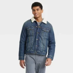Men's Faux Shearling Lined Denim Trucker Jacket - Goodfellow & Co™ Blue 6 Men's Faux Shearling Lined Denim Trucker Jacket - Goodfellow & Co™ Blue -Refrigiwear Sale Shop GUEST ed251bba 310c 4788 9fdc 9639e1bde2bf