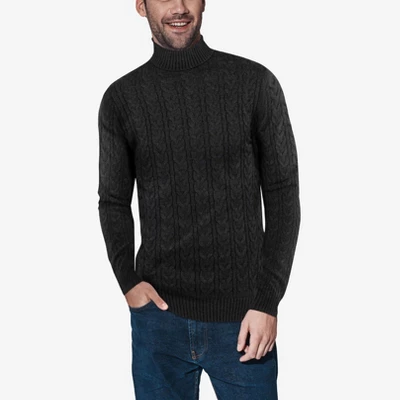 X RAY Men's Cable Knit Roll Neck Sweater(Available In Big & Tall) 7 X RAY Men's Cable Knit Roll Neck Sweater(Available In Big & Tall) - Image 7