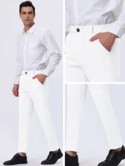 Lars Amadeus Men's Straight Fit Flat Front Chino Solid Color Dress Pants 9 Lars Amadeus Men's Straight Fit Flat Front Chino Solid Color Dress Pants -Refrigiwear Sale Shop GUEST f789a2c7 e3ad 4643 9503 6be877462ada