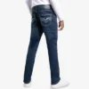 CULTURA Men's Saddle Stitch Slim Denim Jeans
