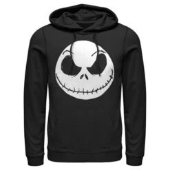 Men's The Nightmare Before Christmas Halloween Jack Skellington Big Face Pull Over Hoodie -Refrigiwear Sale Shop GUEST f918315a 5c02 470f befc 66f25331b375