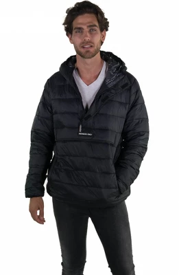 Members Only Mens Pullover Half Zip Puffer Jacket With Hood 7 Members Only Mens Pullover Half Zip Puffer Jacket With Hood - Image 7