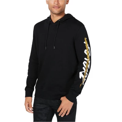 I.N.C International Concepts Mens Sequin Graphic Hoodie Sweatshirt, Black, XXX-Large 2 I.N.C International Concepts Mens Sequin Graphic Hoodie Sweatshirt, Black, XXX-Large - Image 2