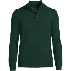 Lands' End Men's Fine Gauge Cashmere Quarter Zip -Refrigiwear Sale Shop GUEST fd02fdfd f39d 4aae 8128 e0fd65a1d83d