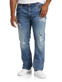 True Nation Damaged Blue Tapered-Fit Destructed Jeans - Men's Big And Tall -Refrigiwear Sale Shop GUEST fe688290 25cd 4573 87f9 b577396eb926