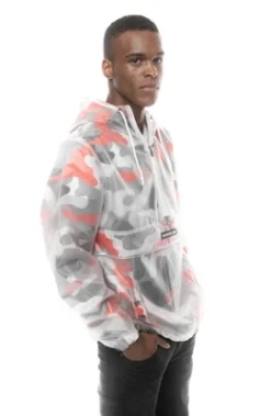 Members Only Translucent Camo Print Jackets For Men Casual