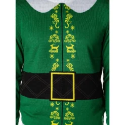 ELF The Movie Men's Buddy's Coat Costume Ugly Christmas Sweater Knit Pullover -Refrigiwear Sale Shop GUEST ff659df3 893f 456e abae ba02a608d061